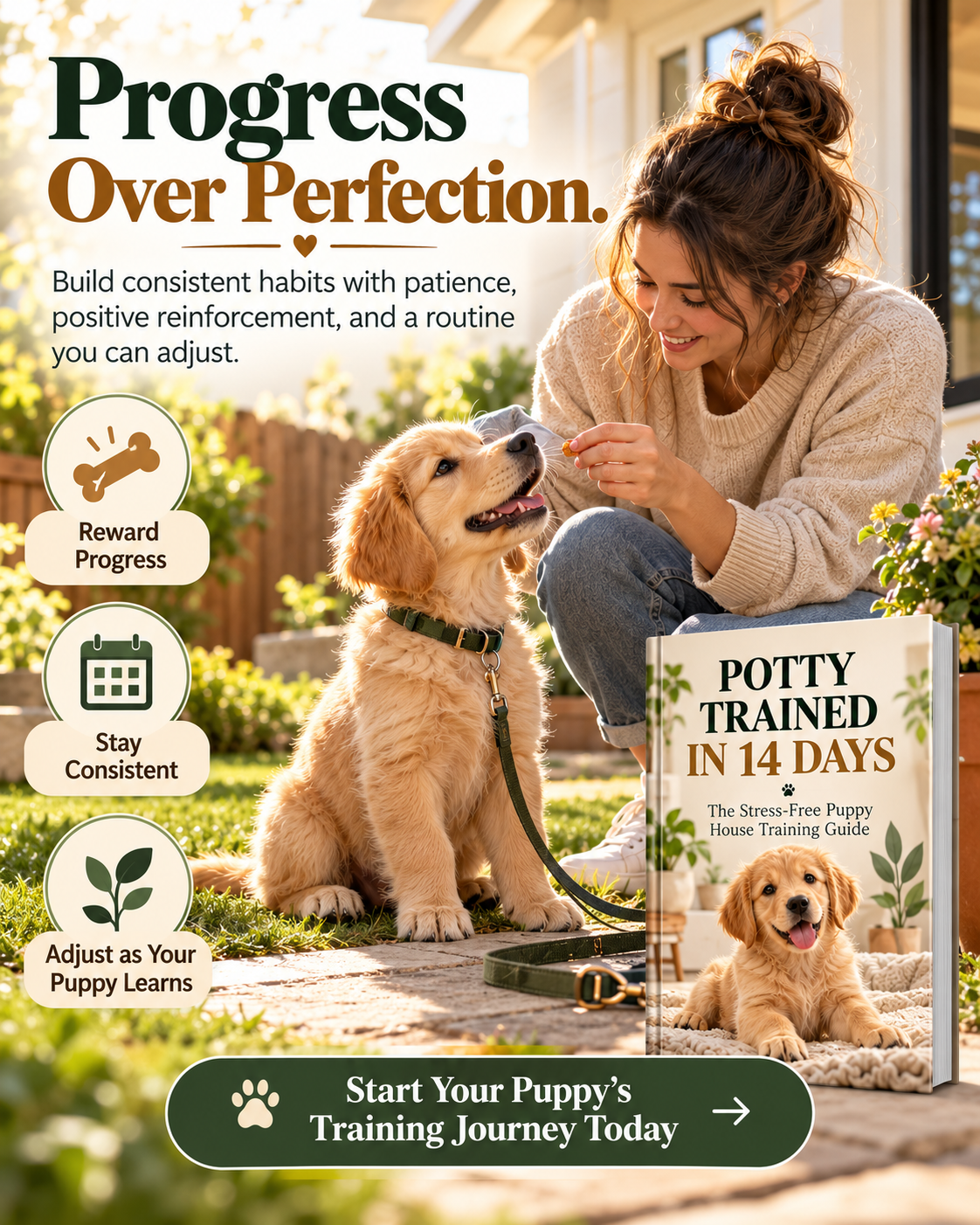 Potty Trained in 14 Days: The Stress-Free Puppy House Training Guide